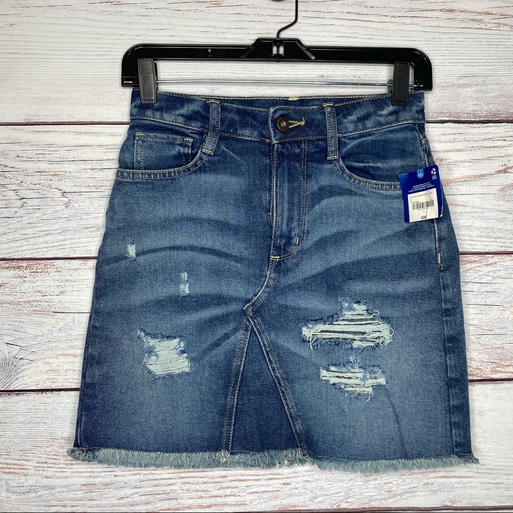 Arizona Jeans Co Denim Mini Skirt Medium Wash